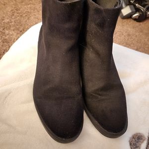 Size 6 black suede booties